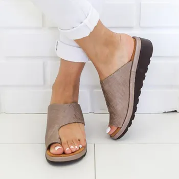 Dámske Sandále 2020 Nové Ženské Topánky Pohodlné Platformu Ploché Jediným Ortopedické Bunion Corrector Plus Veľkosť 35-43 Ležérne Topánky Žena