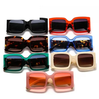 Doprava zadarmo Big rám oslniť farba mužov a žien všestranná osobnosť horúce slnečné Okuliare slnečné okuliare box