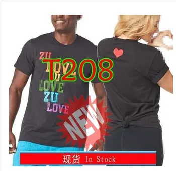 ADIBO Dámske Pletené bavlnené oblečenie zum fitness oblečenie tričko topy láska Tee T208