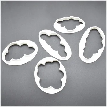 5 KS/Set Cloud Tvar Cookie Cutter Zákazku 3D Vytlačené Fondant Cookie Cutter Biscuit Formy na Tortu Zdobenie Nástroje 2020 Nové