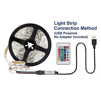 3/5M Multi-farebné Svetlo LED Pásy Plug 5050 Flexibilné Pásky Dióda 12V Ovládanie RGB podsvietenie Led Pás Svetla Pre Spálne