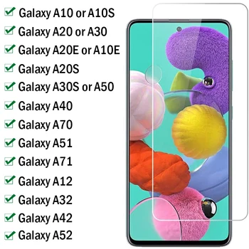 9H Úplné Pokrytie Tvrdeného Skla Pre Samsung Galaxy A51 A71 A10 A10S A20 A20E A30 A30S A40 A50 A70 A12 A32 A42 A52 Screen Protector