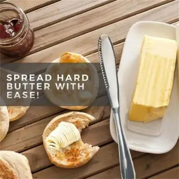 1Pcs Multifunkčné Nehrdzavejúcej Ocele Masla Nožom Otvor Syrom Dezert Jam Nôž Príbory Nástroj Kuchyňa Toast Nôž na Chlieb Riad
