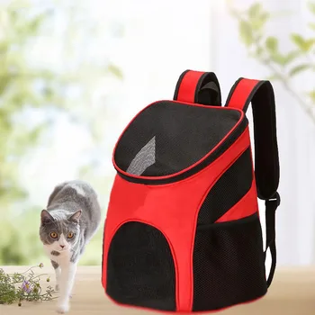 Priedušná Mačka taška Prenosná Pet Taške Batoh Mačka Vonkajšie Cestovné Dopravcu Packbag Zips Mesh Pet Batoh Pet Out Bag Mačka