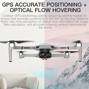 Teeggi KF102 Newst GPS Drone 4K Profesional s Kamerou HD 2-Os Anti-Shake Gimbal WiFi FPV RC Quadcopter Striedavé Dron