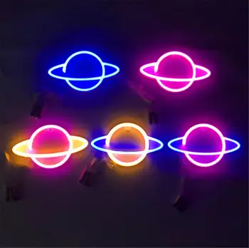 Nové LED planéty neónové lampy, Vesmír modelovanie lampa, spálňa ornament, nočné svetlo