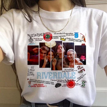 Riverdale Southside Had oblečenie tričko žena harajuku 2020 biele tričko estetické t-shirt letné top ulzzang
