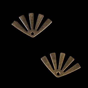 20 kusov mosadz mini jednootvorová leaf kúzlo dutý list prívesok pre ženy, náhrdelníky náušnice, módne šperky, takže príslušenstvo