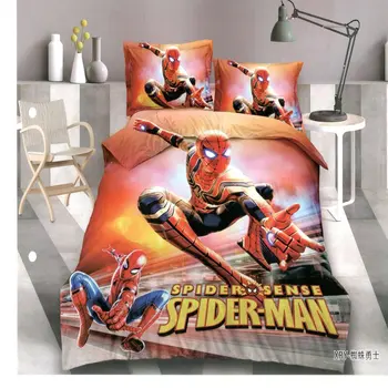 Disney Vianočné mrazené 3D posteľná bielizeň Nastaviť Detí Dievčatá Perinu Nastaviť Superman, spider man Jeden Dropshipping Chlapec gife NOVÉ