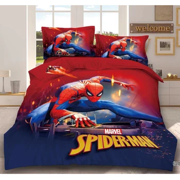 Disney Vianočné mrazené 3D posteľná bielizeň Nastaviť Detí Dievčatá Perinu Nastaviť Superman, spider man Jeden Dropshipping Chlapec gife NOVÉ