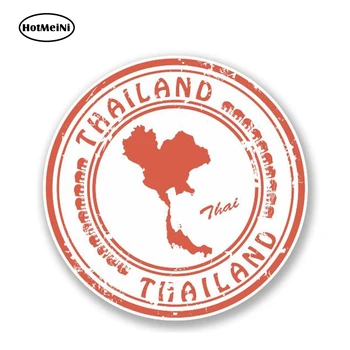 HotMeiNi 13 cm x 13 cm Thajsko Thajská Odtlačkový Vinyl Auto Nálepky iPad Notebook Cestovné Batožiny Tag Mapu Vlajka Grafické Nepremokavé Nálepky