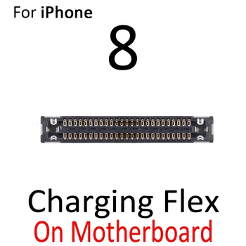 2 ks Nabíjačka Nabíja Dock Konektor Port FPC Konektor Pre iPhone 6 7 8 Plus X XS Max XR Na Doske Logiky Rada Flex Kábel