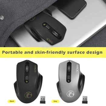 IMice Wireless Mouse 2.4 G Tichý Optická Myš 4 Tlačidlá 2000DPI Ergonomické Myši Wireless Mause Pre PC Tablet Notebook Hráč