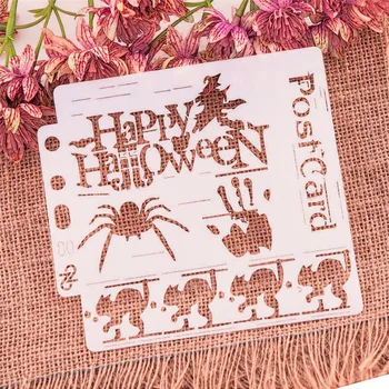 14.1*13 Halloween spider tlač šablón sprej plastové formy štít DIY tortu duté Embellishment tlač čipky vládca veľkej Noci