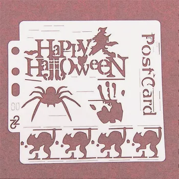 14.1*13 Halloween spider tlač šablón sprej plastové formy štít DIY tortu duté Embellishment tlač čipky vládca veľkej Noci