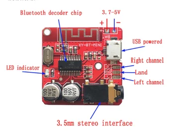 Bluetooth Audio Prijímač rady Bluetooth 4.1 mp3 lossless dekodér board Bezdrôtové Stereo Hudby Modul
