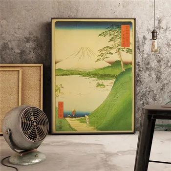 Klasické Japonské Prírodné Scenérie Plagáty a Vypíše Pekný Geisha Plátno na Maľovanie pre Bar, Kaviareň Domáce Interiér Wall Art Decor