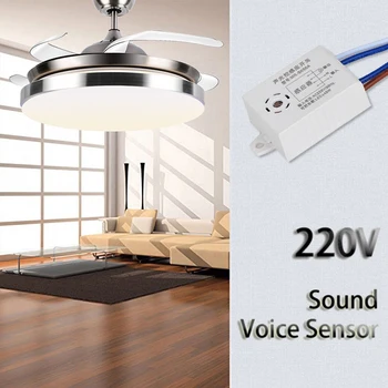 Automatické Zvukový Senzor Prepínač 220V Modul Detektor Auto On Off Inteligentné LED Lampa Hlas Senzor, Light Switch, Smart Život Prepínač