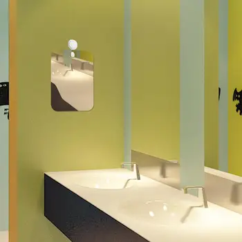 Akryl Anti Fog Zrkadlo Kúpeľňa Nástroje Sprcha Holenie Fogless Zrkadlo Umyváreň Cestovné Príslušenstvo Steny, Sacie Pre Mužov, Ženy