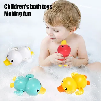 2021 Nové Kawaii Baby Kúpeľ, Plávanie Hračka Vaňa Bazén Hračka Roztomilý Natahovat Malá Kačica Deti Hrať Vody Na Kúpanie Vaňou Hračky Pre Dieťa