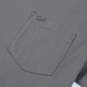 SIMWOOD 2021 Lete Nové Farbou T-shirt Mužov Bavlna List Výšivky Hrudníka Vrecká Topy Plus Veľkosť Pohodlné Tričko