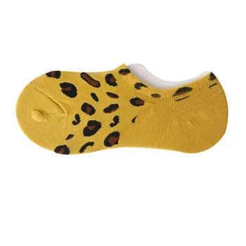 Ponožky Športové Bežecké Priedušná Pot-absorpcie Krátke Ponožky kórejský Retro Leopard Vytlačené Ponožky Pre Ženy, Nové Letné 2021