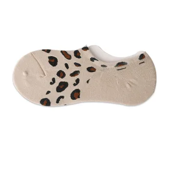 Ponožky Športové Bežecké Priedušná Pot-absorpcie Krátke Ponožky kórejský Retro Leopard Vytlačené Ponožky Pre Ženy, Nové Letné 2021