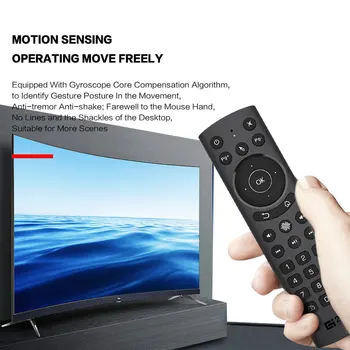 G20S PRO Gyro Hlas, Diaľkové Ovládanie IR Vzdelávania 2.4 G Bezdrôtový Lietať Vzduchom Myš pre X96 Mini H96 MAX Android TV Box