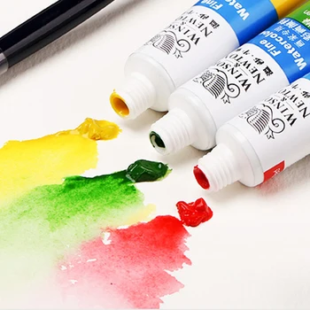 Profesionálne 12/18/24/36 Farba 10 ML Skúmavky Akvarel Premium Vody Farebný Pigment Pre Umelca, Maliarstvo, Rysovacie potreby pre maliarov