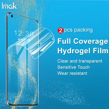 Imak 2ks Mäkké Jasné Hydrogel Film pre Xiao Mi 11 5G Screen Protector 3D Úplné Pokrytie Zakrivené Odtlačkov prstov Odomknutá