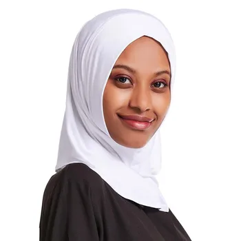 Ramadánu Hidžáb Šatku Moslimských Módne Žena Turban Pevné Bežné Šifón Obyčajný Hijabs Šatku Turban pre Ženy Abaya Dubaj