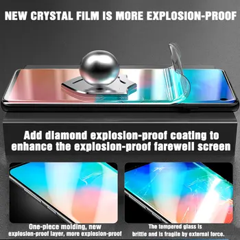 Plný Kryt Pre Samsung Galaxy S20 Poznámka 10 20 Plus Ultra Screen Protector Hydrogel Film na A51 A50 A71 M21 M31 Objektív Fotoaparátu Sklo