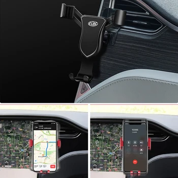 Pre Tesla Model S 2012-2020 alebo Model X 2016-2019 Plastové Zliatiny Čierne Auto Držiak Mobilného Telefónu Držiteľa Air Vent Mount Stojan 1 Sada