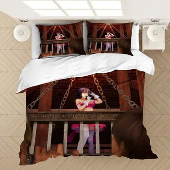 Anime Cosplay Útok na Titan 3D Vytlačené posteľná bielizeň Nastaviť Obliečky obliečky na Vankúše Cumlík posteľná bielizeň Nastaviť Obliečky Posteľná Bielizeň