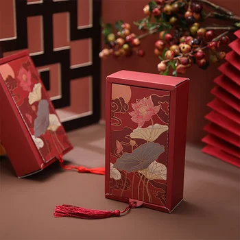 AVEBIEN Tvorivé Záložku Estetické Svadobné Koláčiky Darčekový Papier Balenie Box Narodeninovej Party Čínskom Štýle Retro Kandizovaný Kvet Boxy