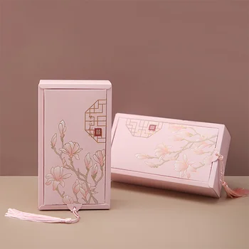AVEBIEN Tvorivé Záložku Estetické Svadobné Koláčiky Darčekový Papier Balenie Box Narodeninovej Party Čínskom Štýle Retro Kandizovaný Kvet Boxy