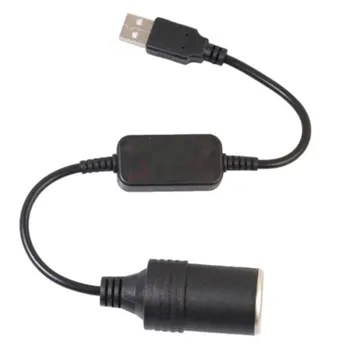 1pc 5V 2A USB Na pripojenie k 12V 8W zapaĺovač USB Mužov a Žien Cigaretový Zapaľovač Adaptér Konvertor