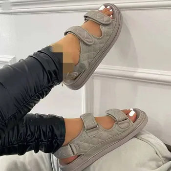 Zvýšenie Výšky 2020 Lete Med Rímske Sandále Ženské Topánky Komfort Topánky Pre Ženy Dreváky S Pätou All-Zápas Muffiny obuvi