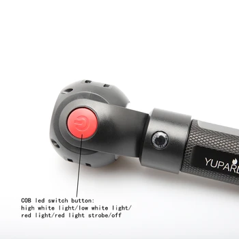 360-stupňové otáčanie hlavy lampy KLASU Baterka Pochodeň USB Nabíjateľné LED Pracovné Svetlo Magnetické Lanterna Camping svetlá Baterky