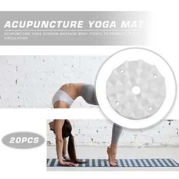 100ks Akupresúra Yoga Mat Hrotmi Plastové Lotus Cvičenie Pilates Vankúš Ihly pre Vnútorné Cvičenie Šport Ozdoby