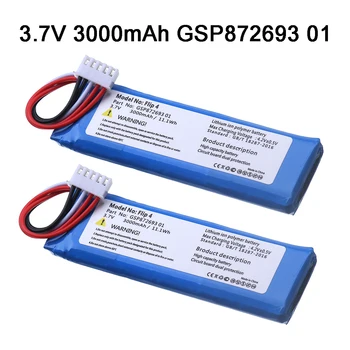 Lítium-iónové Batérie GSP872693 01 3,7 V 3000mAh/11.1 Wh Pre JBL Flip 4 Flip4 mimoriadne Vydanie Bezdrôtové bluetooth reproduktor batérie