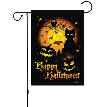Behogar 30 x 45 cm Strašidelné Halloween Tekvica dvoch Strán Záhrada Vlajky pri Dome, Vonku na Dvore Záhradné Dodávky Dekorácia Decor