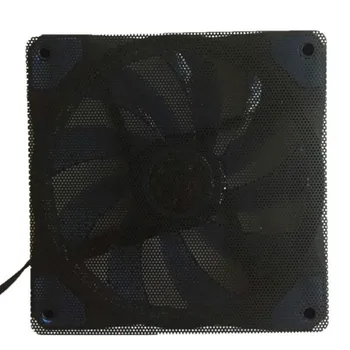 5 ks/veľa Čiernej Farby PVC Počítač Prípade Prachotesný Oka Ventilátor Prachu Obrazovky Gázy Filter 12x12cm