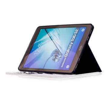 Tablet Prípadoch Pre Samsung Tab S2 9.7 Prípade SM-T810 T815 T813 T819 3D Tlačiarne PU Kožené Peňaženky Stojan Flip Chránič Kryt + pero