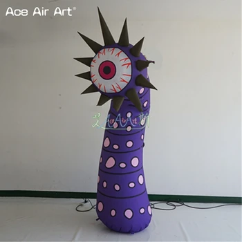 Prispôsobiteľné model balón Led Svetlá Svietiť, nafukovacie Monster Jeden Oči Piliere Replika Made in China Ponúkané Ace Vzduchu Umenie