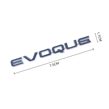 Kovové Evoque 3D Odznak Chvost Obtlačky Auto Samolepky Znak Pre Range Rover Lr2 Lr4 Hse Lux Šport Preplňované Auto Príslušenstvo
