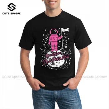 Astronaut T-Shirt Základné Úžasné Bavlnené Tričko Grafické Krátke Rukávy Tričko Muž Nadrozmerné