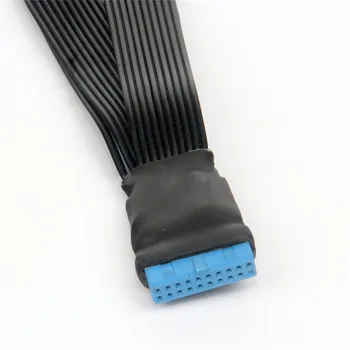 USB 3.0 19Pin/20kolíkový žena na muža Y Splitter doske rozšírenie Plochý kábel