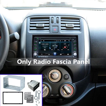 Jednotka 2 Automobilový Rádio Prehrávač DIN Klietky Rádio Vozidla Prípade Montáž Auto DVD Prehrávač Rám Montážnu Dosku Železa Rám Plastového Panelu