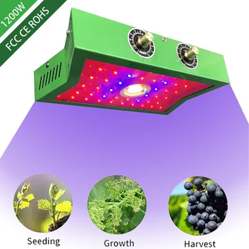 1200W NOVÉ LED Rásť Svetlo celé spektrum KLASU stmievateľné fitolampy pre vnútorné hodnotenie kvet zeleniny stan rastlín phyto rásť lampy